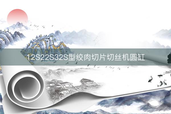 12S22S32S型绞肉切片切丝机圆缸