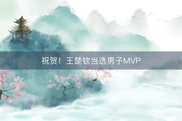 祝贺！王楚钦当选男子MVP