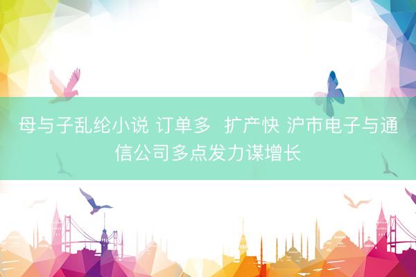 母与子乱纶小说 订单多  扩产快 沪市电子与通信公司多点发力谋增长