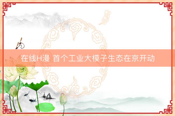 在线H漫 首个工业大模子生态在京开动