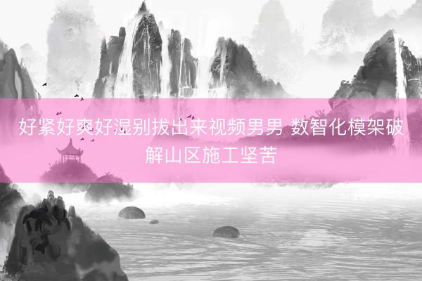 好紧好爽好湿别拔出来视频男男 数智化模架破解山区施工坚苦