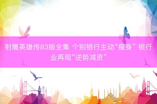 射雕英雄传83版全集 个别银行主动“瘦身” 银行业再现“逆势减资”