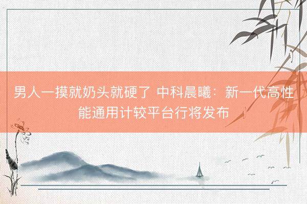 男人一摸就奶头就硬了 中科晨曦：新一代高性能通用计较平台行将发布