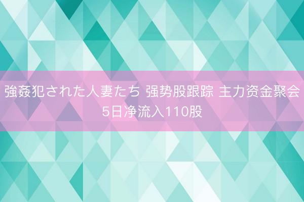 強姦犯された人妻たち 强势股跟踪 主力资金聚会5日净流入110股
